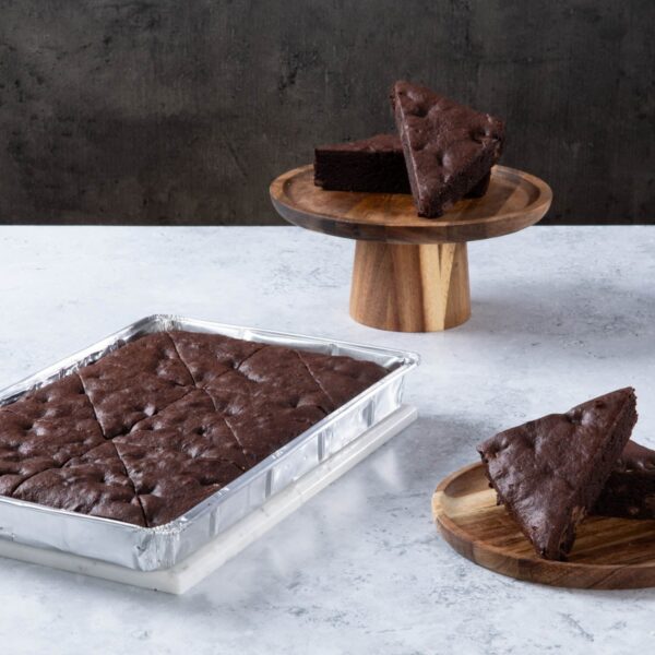 Luxury Belgian Chocolate Brownie Traybake - single tray