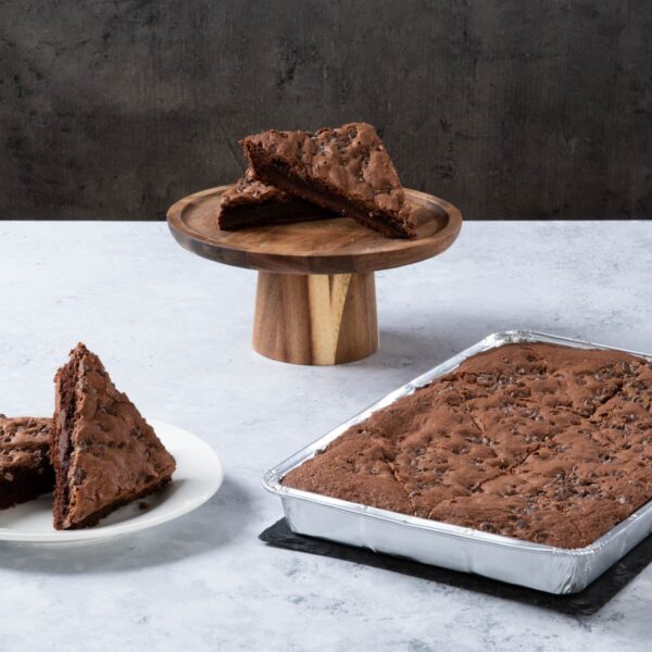 Chewy Chocolate Bronwnie Traybake - single tray