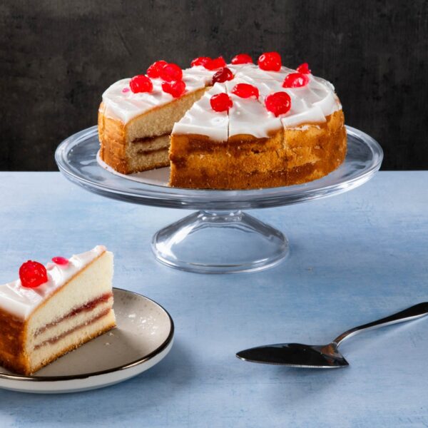 Cherry Bakewell Cake, 14 portions