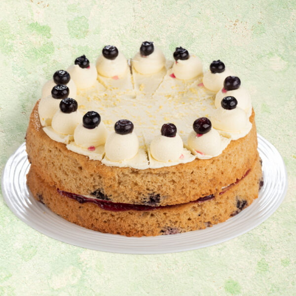 Vegan Blueberry & Lemon Cake